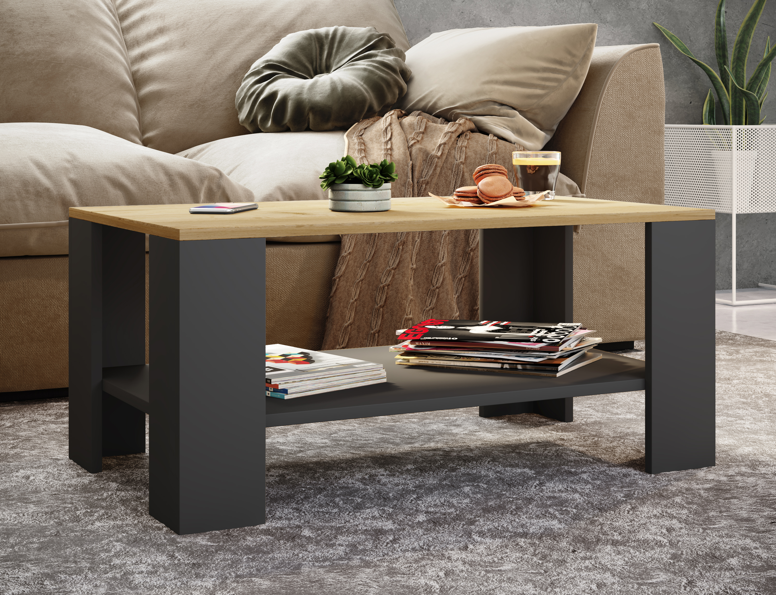 Diivanilaud Dalus, antratsiit/meetamm / VC-918842