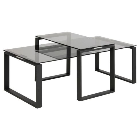 Diivanilaua komplekt Katrine 18915, must / AC-H000018915