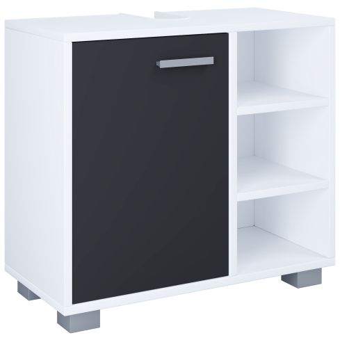 Valamualune kapp Zalo L, valge/must / VC-917458