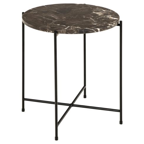 Marmorplaadiga Abilaud Avila Ø42 cm, pruun / AC-0000097860
