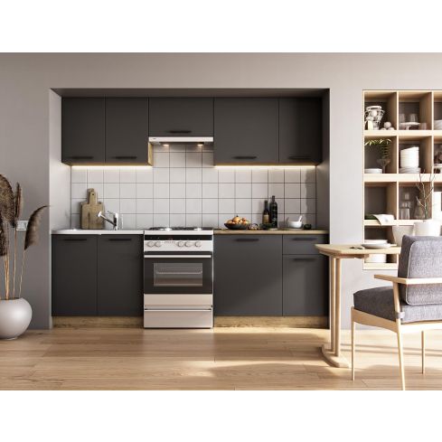 Köögikomplekt Daria 240cm, antratsiit / HL-V-UA-DARIA_240-D.CRAFT/ANTRACYT