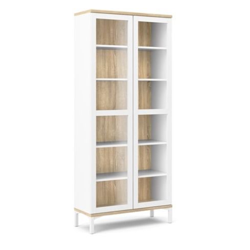 Vitriinkapp Roomers, Valge/Tamm / TV-92176-49ak
