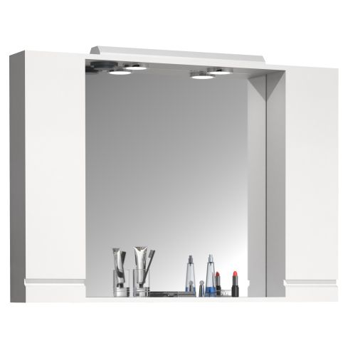 Peegelkapp Silora XL 100 cm, valge / VC-918729