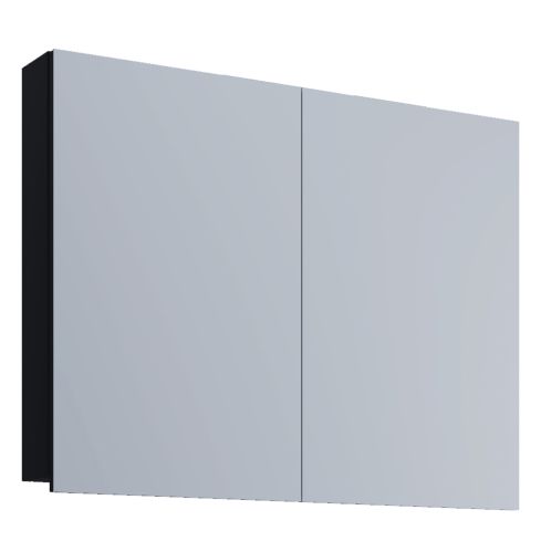 Peegelkapp Badinos 80 cm, must / VC-914461