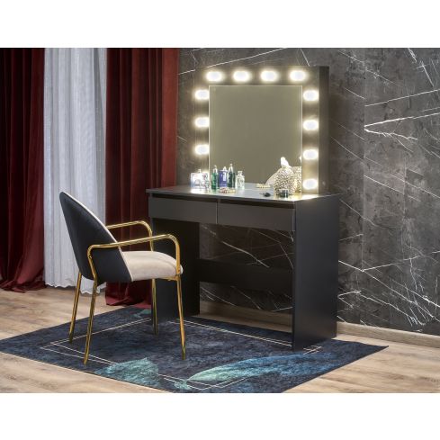 Tualettlaud Hollywood, must / HLV-PL-HOLLYWOOD-TOALETKA-CZARNY
