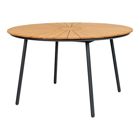 Ümmargune Tiigipuust Aialaud Cleveland Ø130 cm / HN-7801180