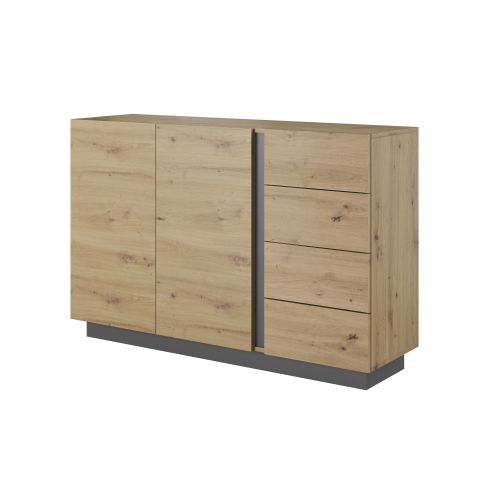 Sahtlitega Kummut Arco K 138cm / LA-ARCO-ART-GRA-2D4S
