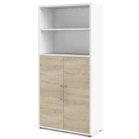 Kontorikapp Prima, 80400/155 Valge/tamm / TV-80400/155-49ak