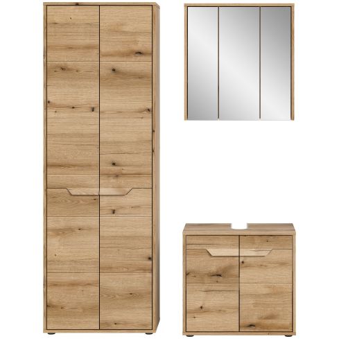 Vannitoakomplekt Zeno, 143x189x34,Evoke tamm / XO-X73H5B01