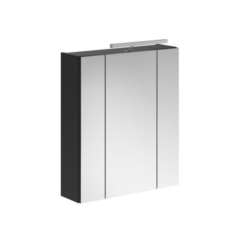 Valgustusega peegelkapp Linus, 60x71x19,Must/peegel / XO-X18B5726