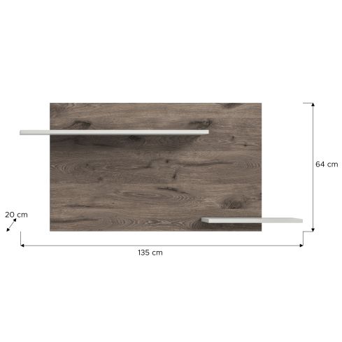 Seinariiul Falcona, 64x135x22,Nox oak / XO-X4BH8T54
