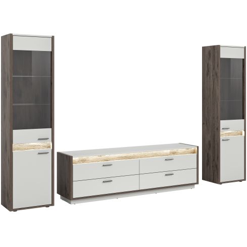 Mööblikomplekt Falcona, 319x198x43,Nox oak / XO-X4BH8W03