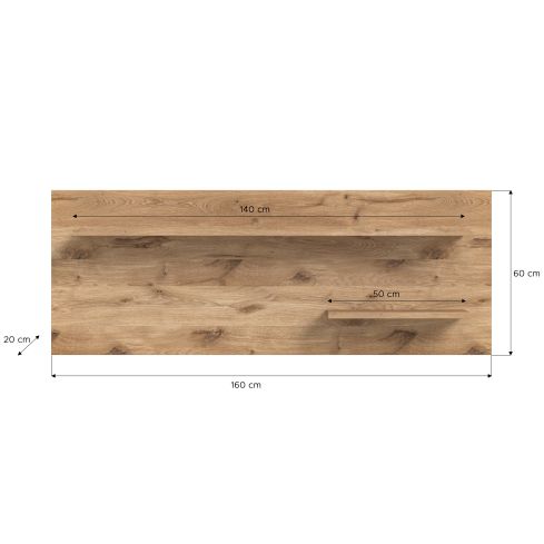 Seinariiul Woody, 160x60x20,Nox oak / XO-X4LB9T52