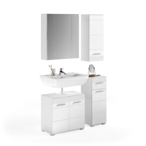 Vannitoakomplekt Linus, 106x182x34,Valge kõrgläige / XO-X18A9B03
