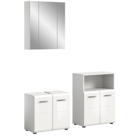 Vannitoakomplekt Ice, 135x185x32,Valge kõrgläige / XO-X86A9B10