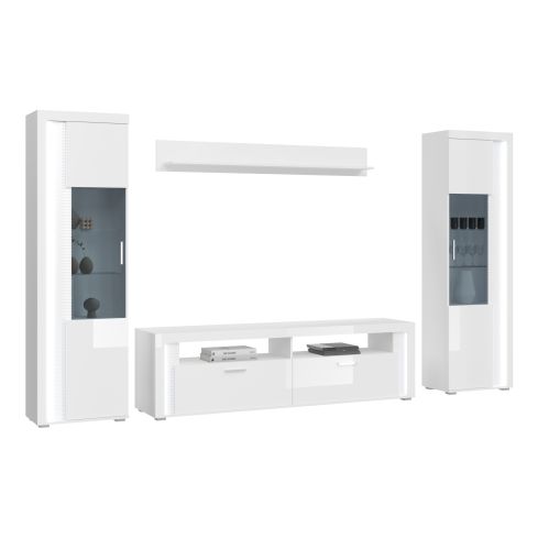 Mööblikomplekt Skylight, 351x202x46,Valge kõrgläige / XO-X91A9W02