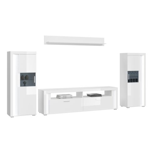 Mööblikomplekt Skylight, 351x202x46,Valge kõrgläige / XO-X91A9W03