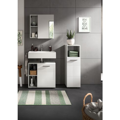 Vannitoakomplekt Copa, 105x190x32,Valge kõrgläige / XO-X4WH6B02