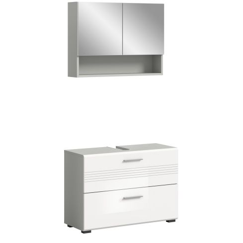 Vannitoakomplekt Copa, 80x190x32,Valge kõrgläige / XO-X4WH6B06