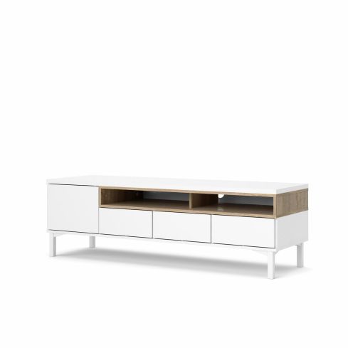 TV-alus Roomers, valge/tamm / TV-92179-49ak