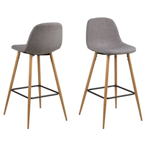 Baaritoolid Wilma 2tk, helehall / AC-H000016832