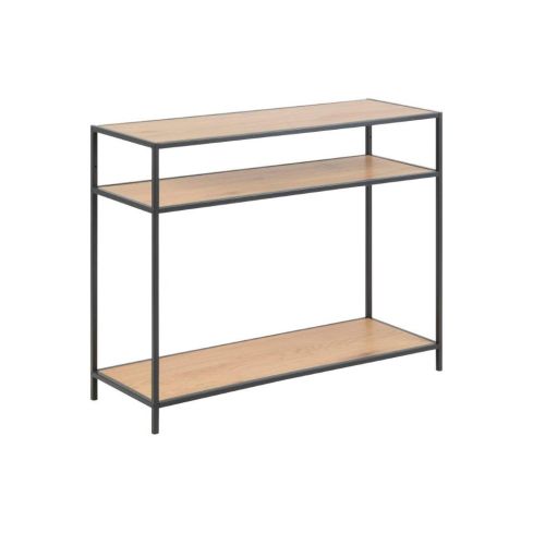 Konsoollaud Seaford 93701, tamm/must / AC-89482