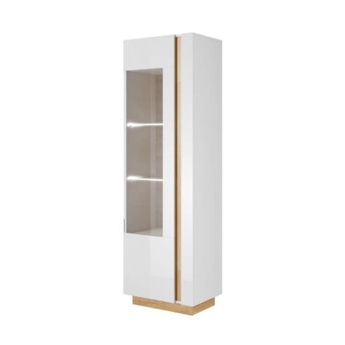 Vitriinkapp Arco B 60, valge/grandsoni tamm / LA-ARCO-B-BIA-GRAND