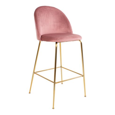 Baaripukid Lausanne 2tk, roosa samet/kuldne / HN-1001260