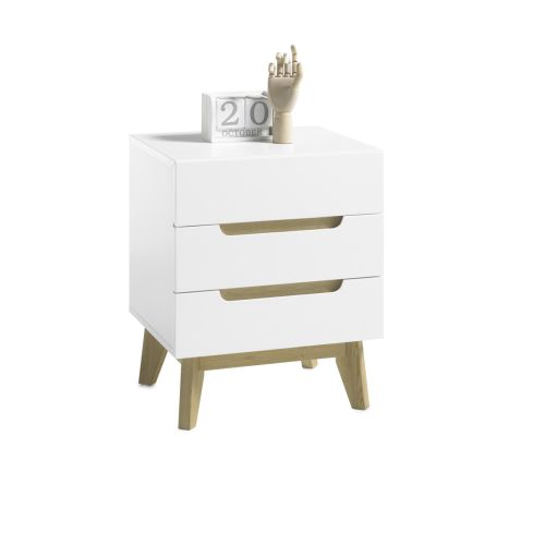 Öökapp Cervo, valge/tamm / AM-80231WE5