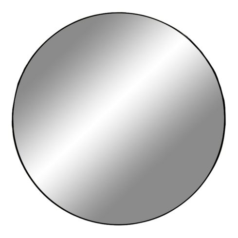 Peegel Jersey Ø100 cm, must / HN-4001230