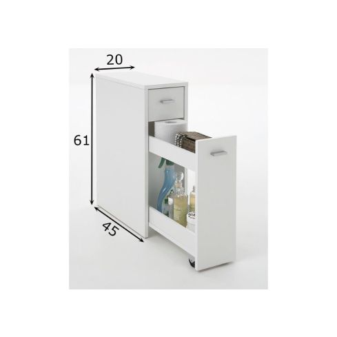 WC-kapp/vannitoakapp Denia, valge / FM-930-001-VALGE