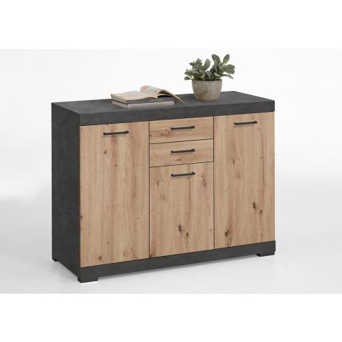 Kummut Bristol 3 XL, matera/artisani tamm / FM-4020-303-MATE/ART
