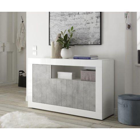 Kummut Urbino 13CE, valge/betoon / AM-209035-13CE