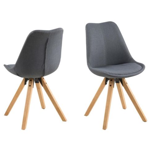 Söögitoolide komplekt Dima 2tk 63761, tumehall / AC-91144