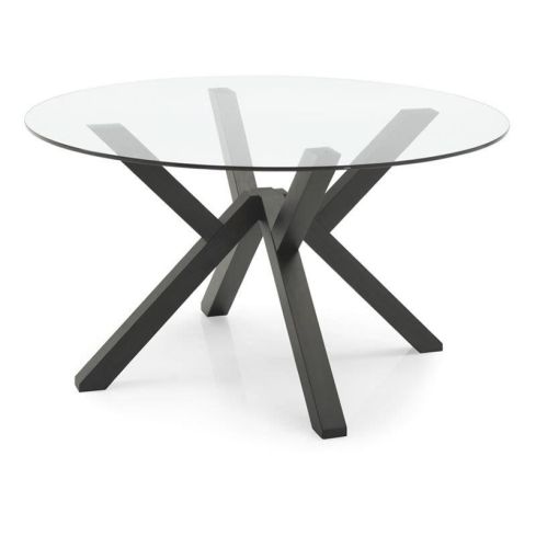Ümmargune klaasist Söögilaud Mikado Italy Ø140 cm / CA-CB4728-FD-140-1