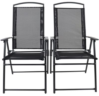 set of 2 metal garden chairs, antratsiit