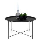 Diivanilaud Bastia Ø75 cm, must / HN-2101300