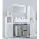 Valamukapp Flandu, valge/betoonhall / VC-916910