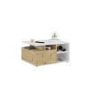 Diivanilaud Twin 2, pärlvalge/artisani tamm / FM-659-002-Weißperl/ArtisanEiche