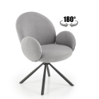 Pöörlev Klienditool K498, hall / HL-V-CH-K/498-KR-POPIELATY