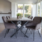 Söögitoakomplekt Touloni laud ja Harbo toolid 6tk / HN-7771040-S