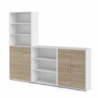 Kontorikomplekt Prima 267cm lai, 80400/206 Valge/tamm / TV-80400/206-49ak