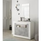 Kummut Urbino 12CE, valge/betoon / AM-209035-12CE