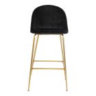 Baaripukid Lausanne 2tk, must samet/kuldne / HN-1001266