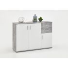 Kummut Albi 2, betoon/valge / FM-4012-002-BET/VAL