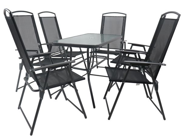 7-piece table group steel 110, antratsiit