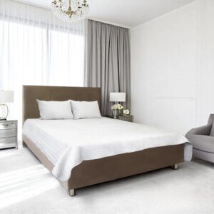 Pesukastiga voodi Astrata (pruun)