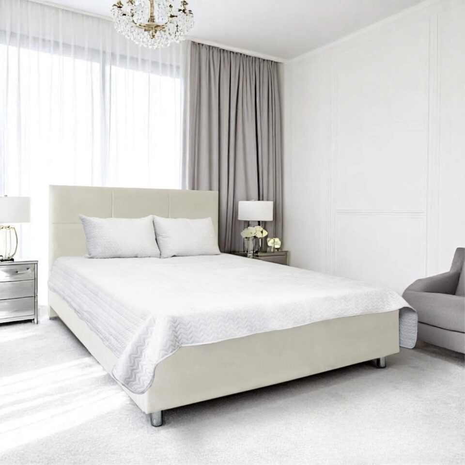 Pesukastiga voodi Astrata (beež)