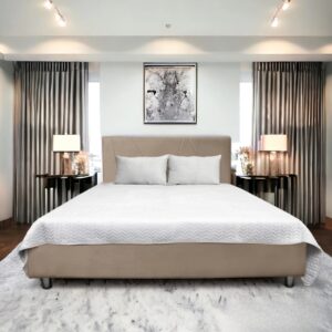 Pesukastiga voodi Gestia (pruun)