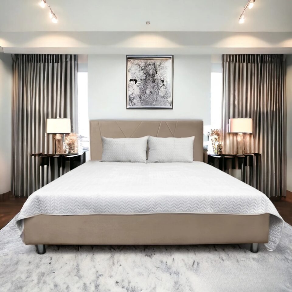 Pesukastiga voodi Gestia (pruun)